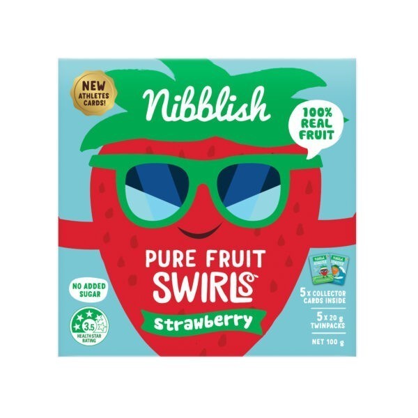 Strawberry Pure Fruit Swirls 100g x 10 units